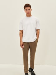 White Relaxed Fit Smart Soft Touch Heavyweight T-Shirt - Image 1 of 7