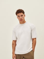 White Relaxed Fit Smart Soft Touch Heavyweight T-Shirt - Image 2 of 7