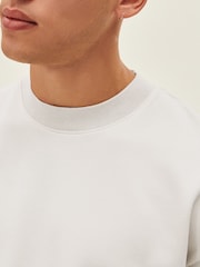 White Relaxed Fit Smart Soft Touch Heavyweight T-Shirt - Image 4 of 7
