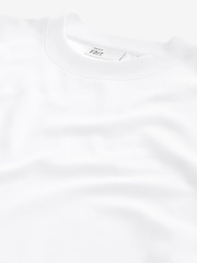 White Relaxed Fit Smart Soft Touch Heavyweight T-Shirt - Image 6 of 7
