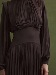 Florere Pleated Midi Dress - Image 4 of 7