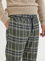 FatFace Green Kemble Cuffed Lounge Pyjamas - Image 3 of 4