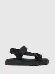 Schuh Tribe Black Sandals - Image 1 of 4