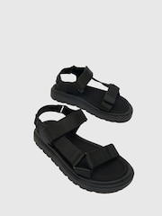 Schuh Tribe Black Sandals - Image 3 of 4