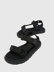 Schuh Tribe Black Sandals - Image 4 of 4