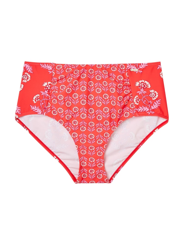 Joules Pink Jasmine Bikini Bottom - Image 1 of 1