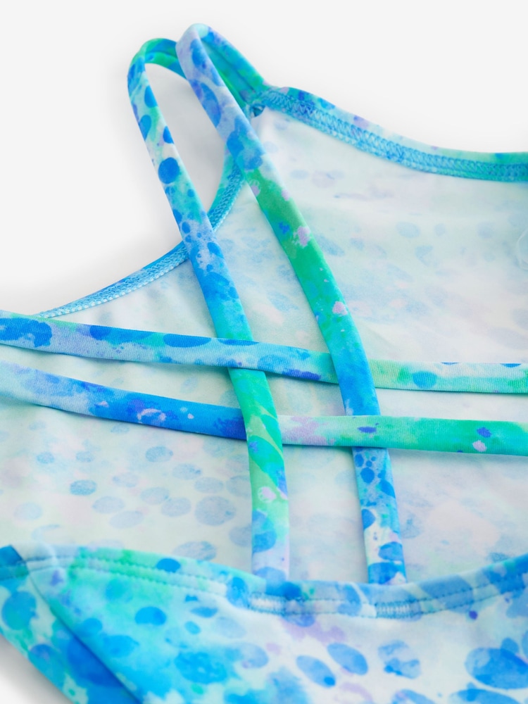 Blau/Grün, Knüpfbatik - Sport-Badeanzug (3–16 Jahre) - Bild 7 von 7 Blau/Grün, Knüpfbatik - Sport-Badeanzug (3–16 Jahre) - Bild 7 von 7