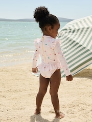 Cream Sunsafe Frill Swimsuit (3mths-7yrs) - Image 3 of 8