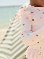 Cream Sunsafe Frill Swimsuit (3mths-7yrs) - Image 5 of 8
