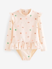 Cream Sunsafe Frill Swimsuit (3mths-7yrs) - Image 6 of 8