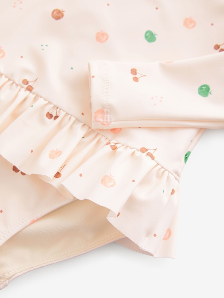Cream Sunsafe Frill Swimsuit (3mths-7yrs) - Image 8 of 8