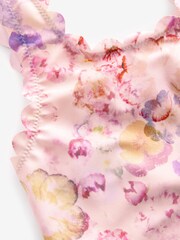 Multi Floral Scallop Swimsuit (3-16yrs) - Image 7 of 7