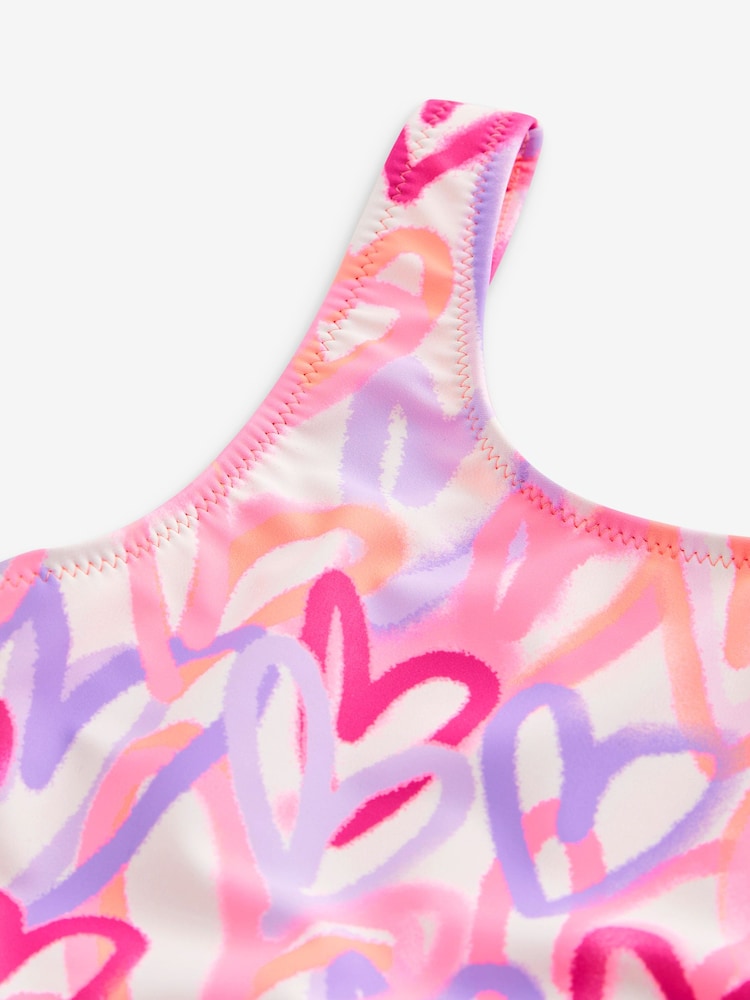 Pink Heart Swimsuit (3-16yrs) - Image 3 of 3