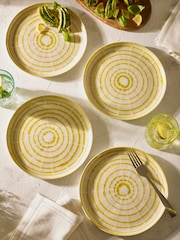 Set of 4 Yellow Almeria Side Plates - Image 2 of 3