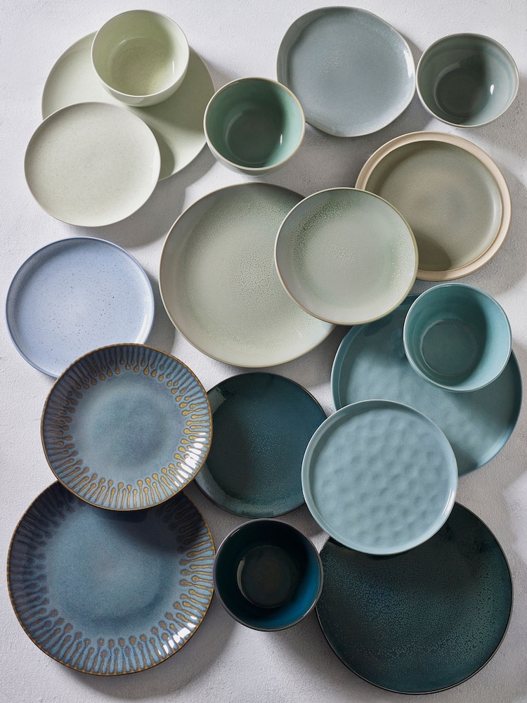 12 Piece Light Sage Green Finn Dinner Set - Image 5 of 5