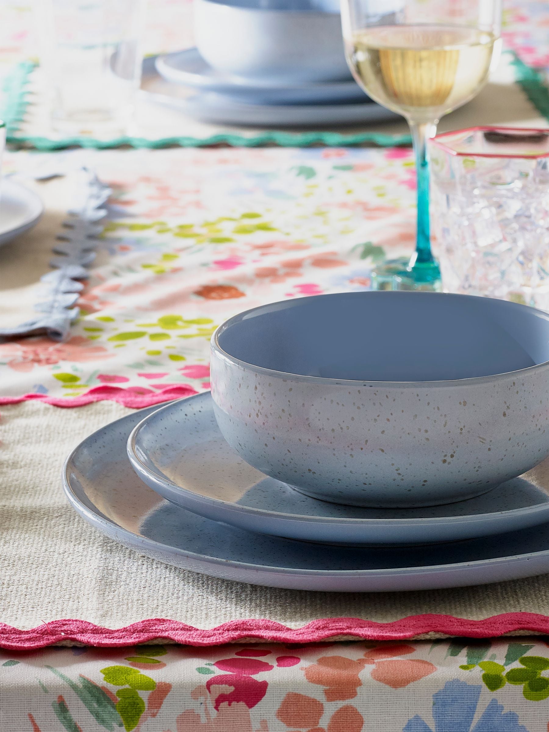 Baby blue dinner set discount