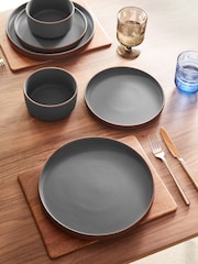 12 Piece Teal Green Hadley Dinner Set - Image 2 of 5