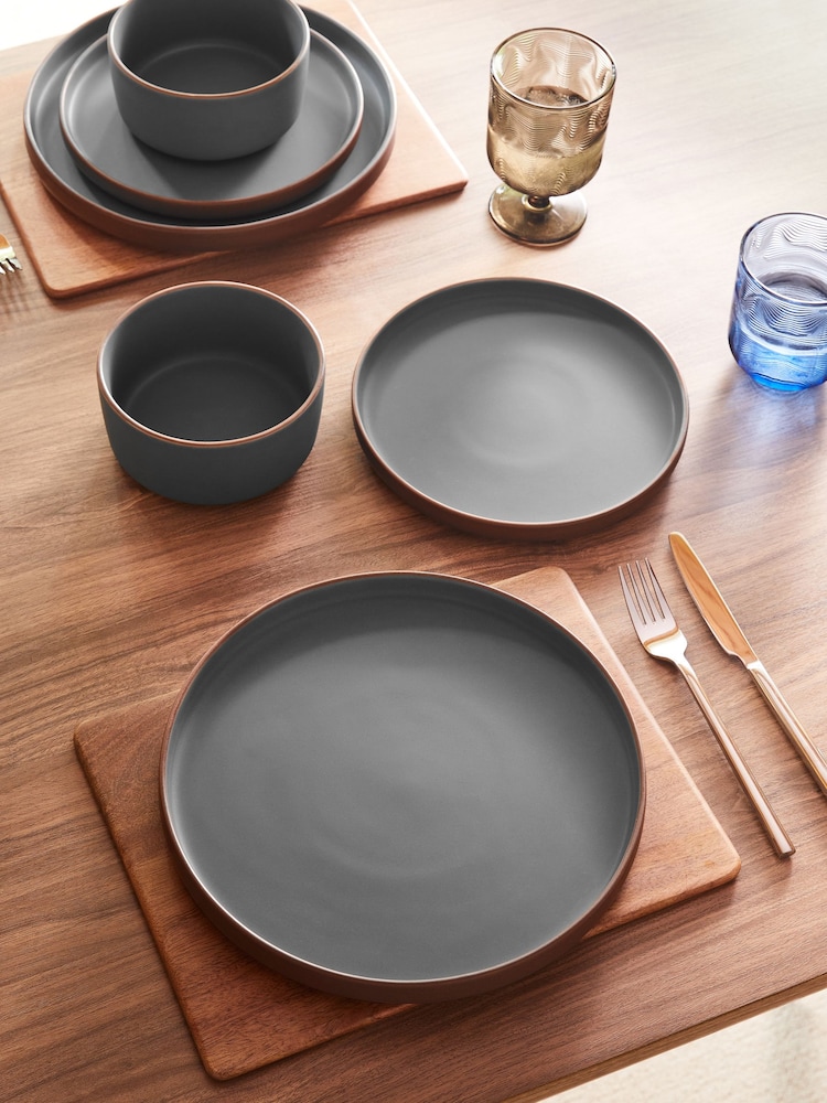 12 Piece Teal Green Hadley Dinner Set - Image 2 of 5
