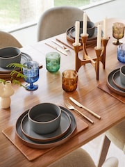 12 Piece Teal Green Hadley Dinner Set - Image 4 of 5