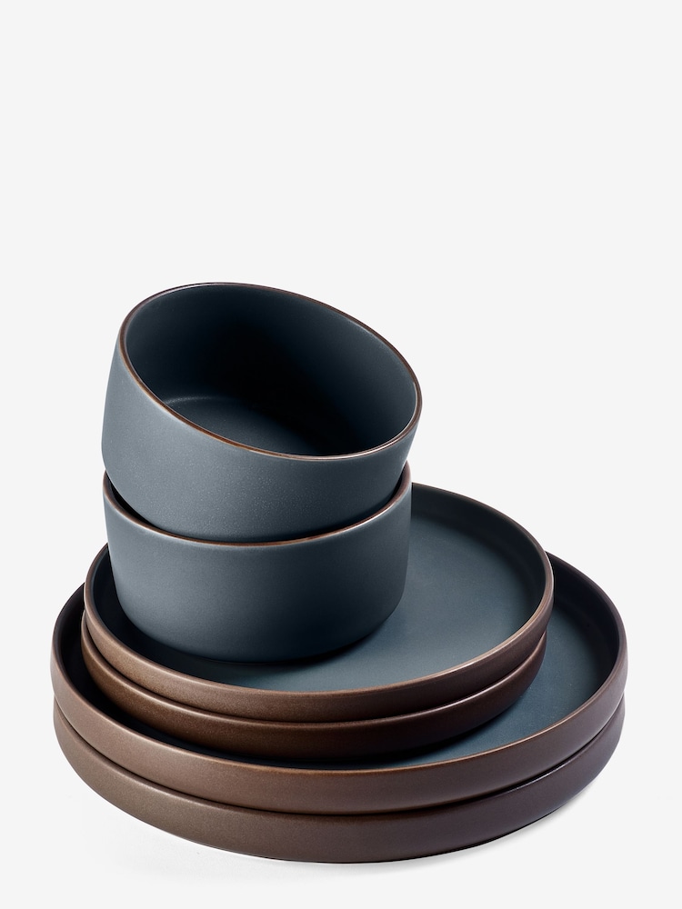 12 Piece Teal Green Hadley Dinner Set - Image 5 of 5