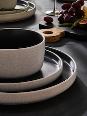 12 Piece Black Otis Dinner Set - Image 2 of 4