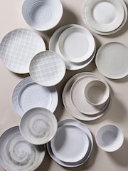 12 Piece Grey Swirl Dinner Set - Image 5 of 7