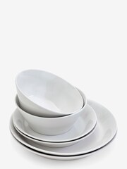 12 Piece White Garda Tapered Dinner Set - Image 5 of 5