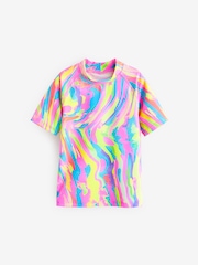 Multi Bright Marble Rash Vest (3-16yrs) - Image 6 of 8
