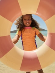 Orange/Pink Sunsafe Rash Vest And Shorts Set (3-16yrs) - Image 2 of 8