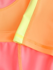 Orange/Pink Sunsafe Rash Vest And Shorts Set (3-16yrs) - Image 8 of 8