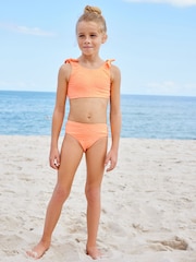 Orange Shell Textured Bikini (3-16yrs) - Image 2 of 7