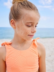 Orange Shell Textured Bikini (3-16yrs) - Image 4 of 7