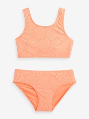Orange Shell Textured Bikini (3-16yrs) - Image 5 of 7