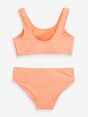 Orange Shell Textured Bikini (3-16yrs) - Image 6 of 7
