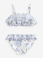 Blue Floral Tiered Bikini (3-16yrs) - Image 4 of 5