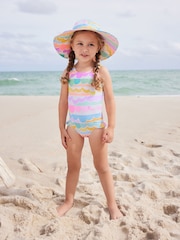 Multi Scallop Rainbow Frill Swimsuit (3mths-7yrs) - Image 2 of 8