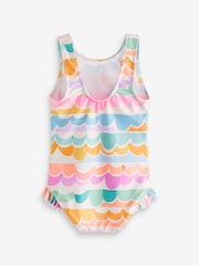Multi Scallop Rainbow Frill Swimsuit (3mths-7yrs) - Image 3 of 8