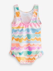 Multi Scallop Rainbow Frill Swimsuit (3mths-7yrs) - Image 7 of 8
