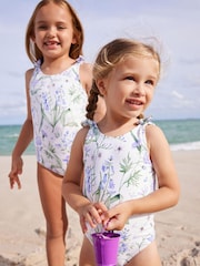 Blue Floral Swimsuit (3mths-16yrs) - Image 1 of 6