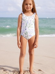 Blue Floral Swimsuit (3mths-16yrs) - Image 2 of 6
