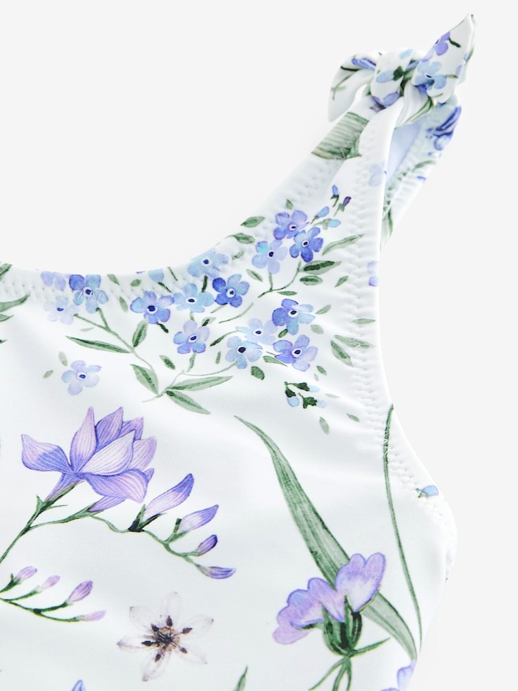 Blue Floral Swimsuit (3mths-16yrs) - Image 6 of 6