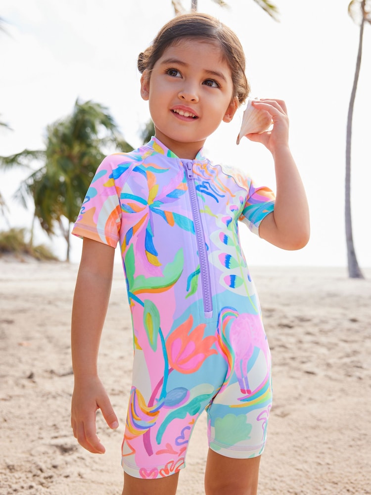 Multi Bright Unicorn Sunsafe Swimsuit (3mths-7yrs) - Image 1 of 8