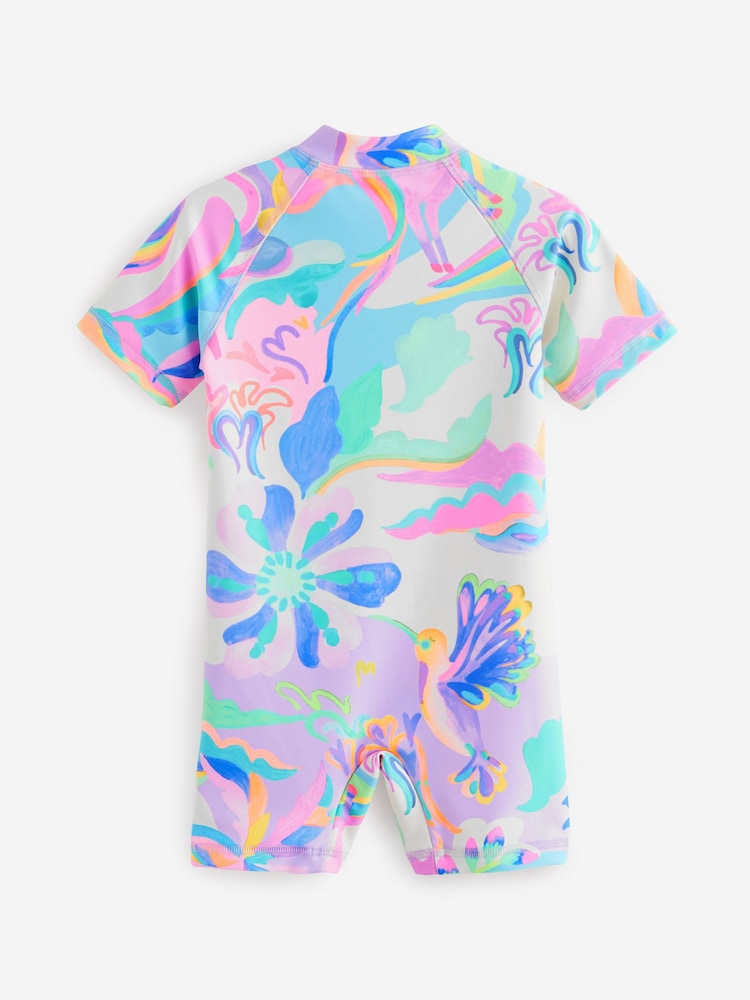 Multi Bright Unicorn Sunsafe Swimsuit (3mths-7yrs) - Image 7 of 8