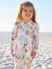 Lilac Purple Long leg Sunsafe Swimsuit (3mths-8yrs) - Image 1 of 8