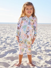 Lilac Purple Long leg Sunsafe Swimsuit (3mths-8yrs) - Image 2 of 8