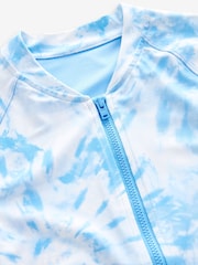 Blue Tie Dye Long Sleeved Swimsuit (3mths-16yrs) - Image 7 of 7