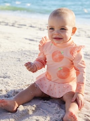 Orange Peach Sunsafe Swim 2 Piece Set (0mths-3yrs) - Image 1 of 9