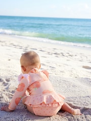 Orange Peach Sunsafe Swim 2 Piece Set (0mths-3yrs) - Image 5 of 9