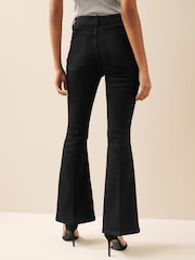 Black Stretch Flare Jeans - Image 2 of 5