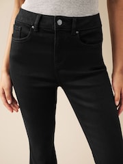 Black Stretch Flare Jeans - Image 3 of 5